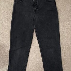 Lucky Brand Women's Size 8/29 Mid-Rise Authentic Straight Crop Black Denim Jeans